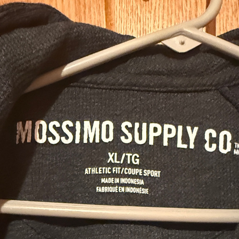 Mossimo Supply Co. Charcoal Hooded Sweatshirt - Picture 2 of 5